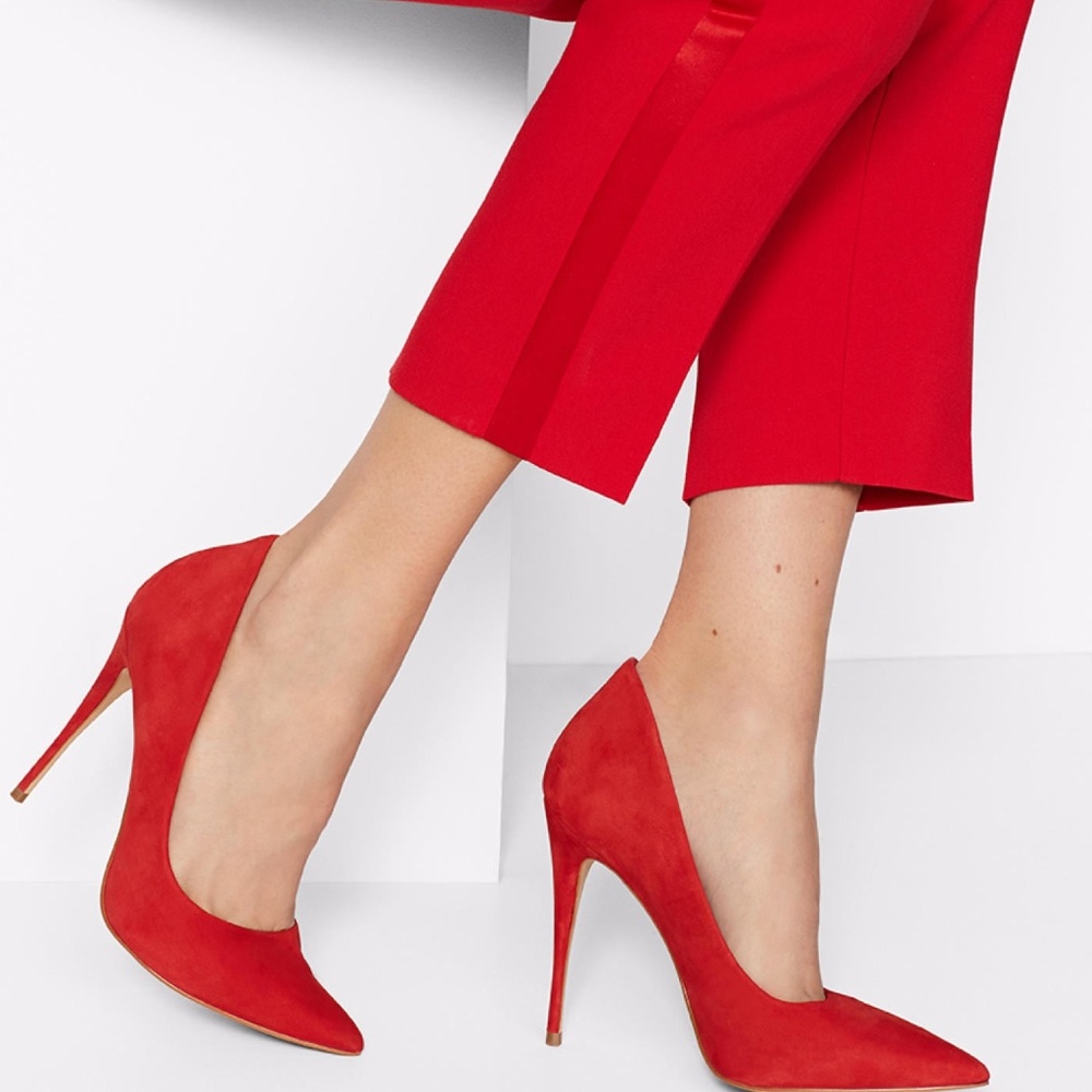 Aldo Red Suede High heels-☃️Holiday Special☃️